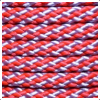 PPM touw 8 mm rood/lila streep